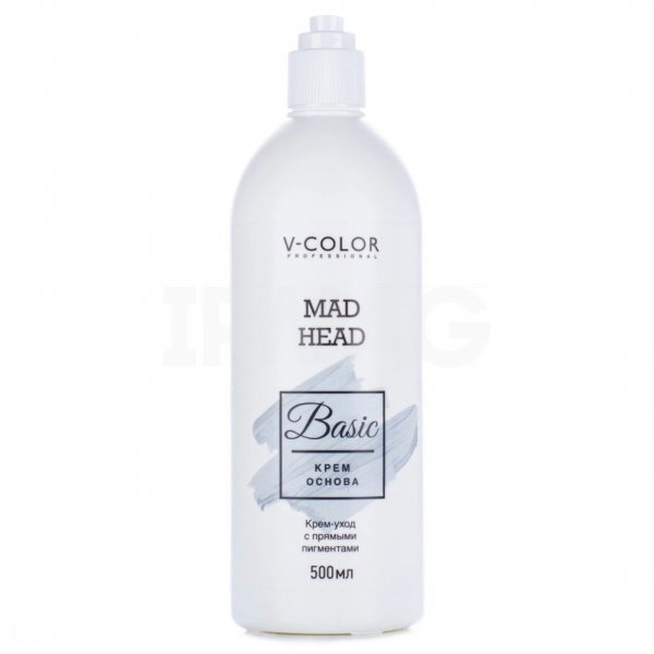 Крем-основа для волос V-Color Professional Mad Head Basic для прямых пигментов (500 мл)