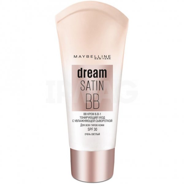 BB-Крем для лица Maybelline BB Dream Satin Тонирующий уход с увлажняющей сывороткой (30 мл) - Очень светлый