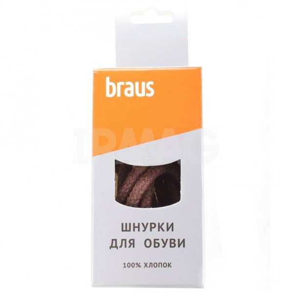 Шнурки для обуви Braus толстые (100 см) - Коричневые