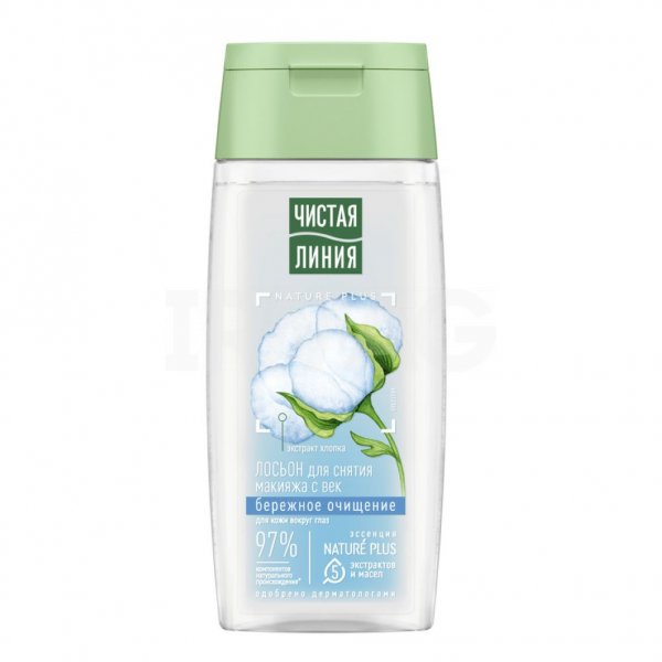 Лосьон для cнятия макияжа с век Чистая Линия Мягкий Хлопковое молочко (100 мл)