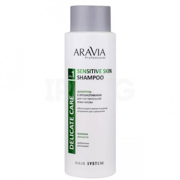 Шампунь Aravia Professional Sensitive Skin Shampoo с пребиотиками для чувствит кожи головы (400 мл)