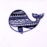 Футболка КотМарКот Киты абстракция 7756