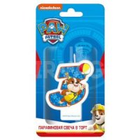Свеча в торт ND Play Щенячий патруль Парафиновая для мальчиков