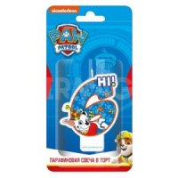 Свеча в торт ND Play Щенячий патруль Парафиновая для мальчиков