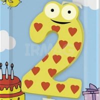 Свечи для торта Paterra Детские (1 шт)