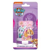 Свеча в торт ND Play Щенячий патруль Парафиновая для девочек