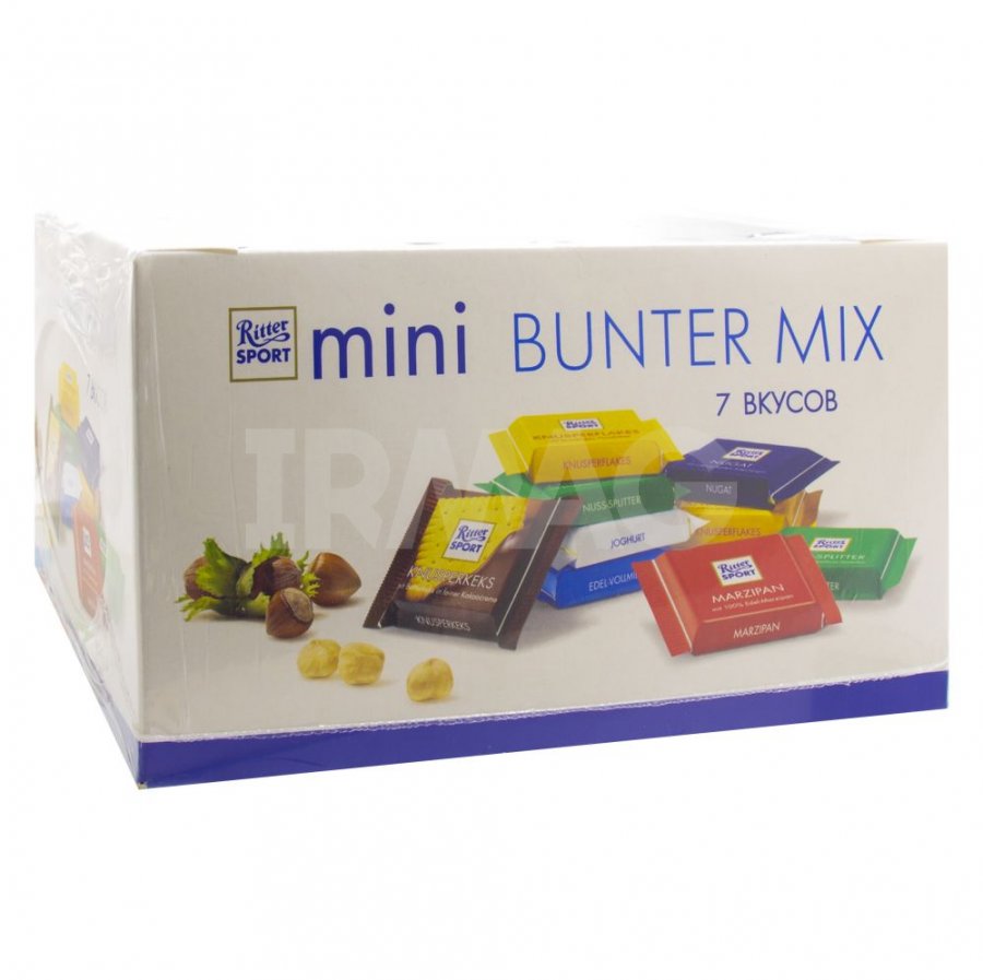 Набор мини-шоколада Ritter Sport Bunter Mix 7 вкусов (84 шт. х16,67 г) -  IRMAG.RU