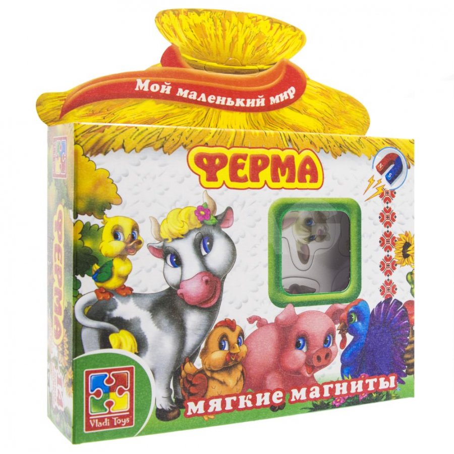 Игра на магнитах Vladi Toys Мой маленький мир Ферма от 3 лет - IRMAG.RU