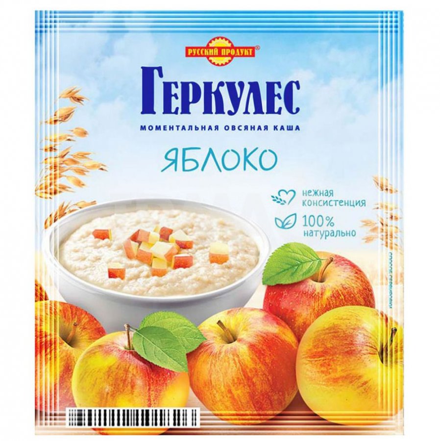 Каша Русский продукт Геркулес Овсяная с яблоком (35 г) - IRMAG.RU