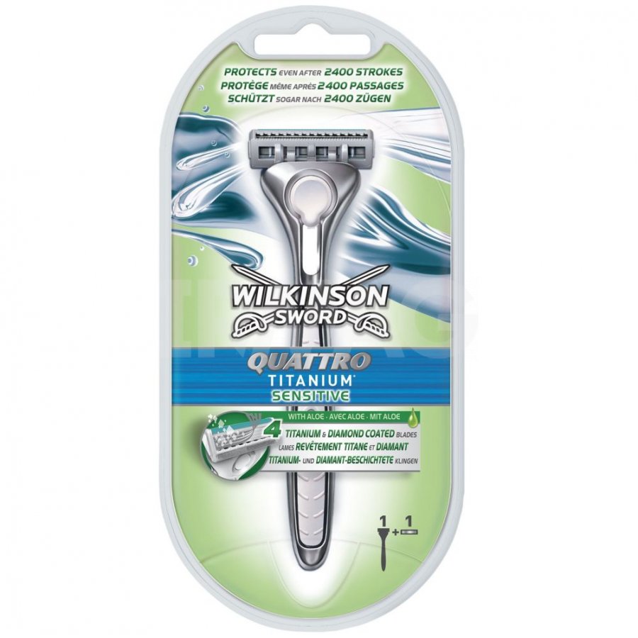 Станок для бритья Schick Quattro Titanium Sensitive 