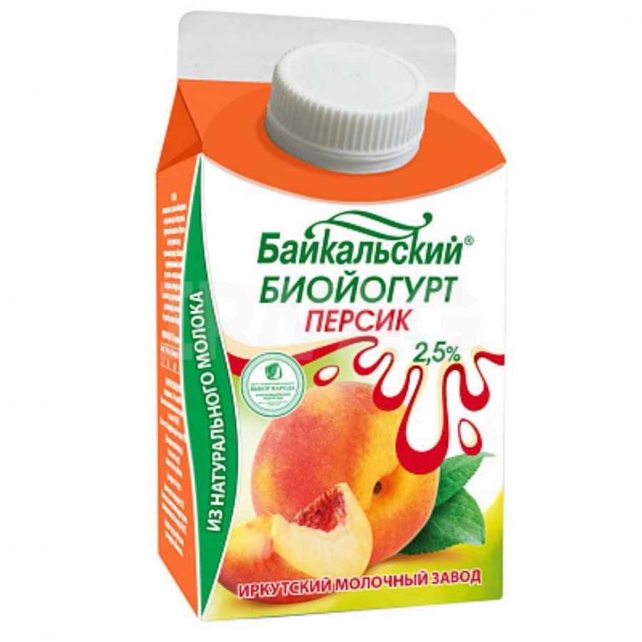 <b>Биойогурт</b> фруктовый Янта <b>Байкальский</b> Персик (500 г) .