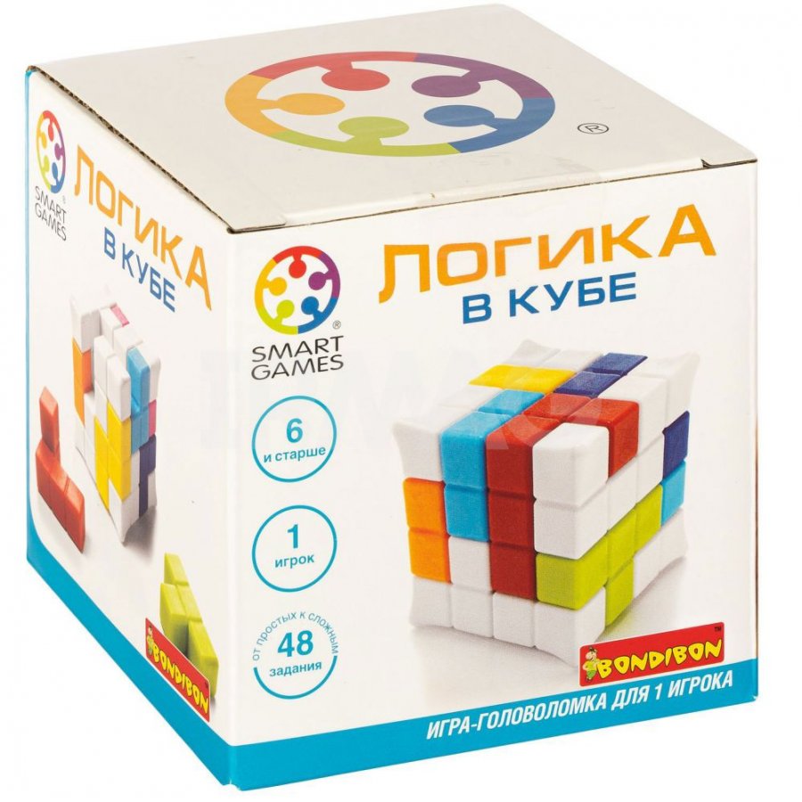 Игра логическая Bondibon Smart Games Логика в кубе 6+ - IRMAG.RU