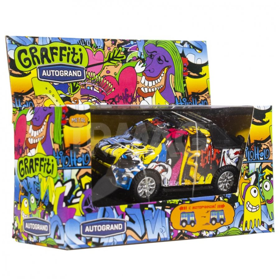 Машинка Autogrand Carbon Graffiti PickUp Аквапринт 1:43 - IRMAG.RU