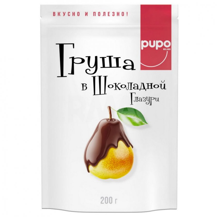 Фрукты сушеные <b>Pupo</b> Milano в шоколадной глазури Груша (200 г) .