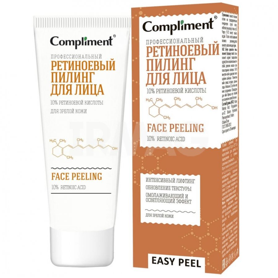 Пилинг для лица Compliment Easy Peel профессиональный Ретиноевый (80 мл) -  IRMAG.RU