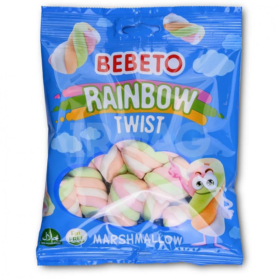 Beebto Rainbow Twist Halal Marshmallow