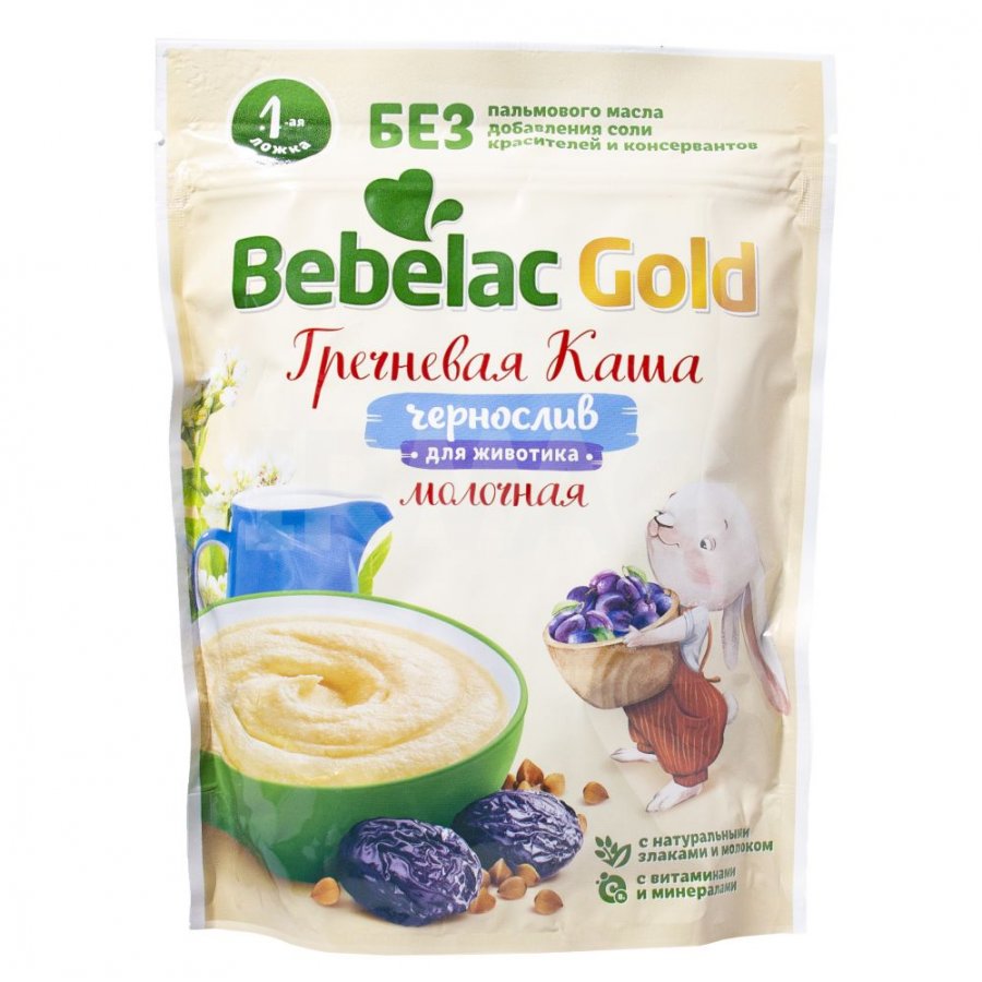 Каша молочная Bebelac Gold c 4 мес. Гречневая с черносливом (200 г) -  IRMAG.RU