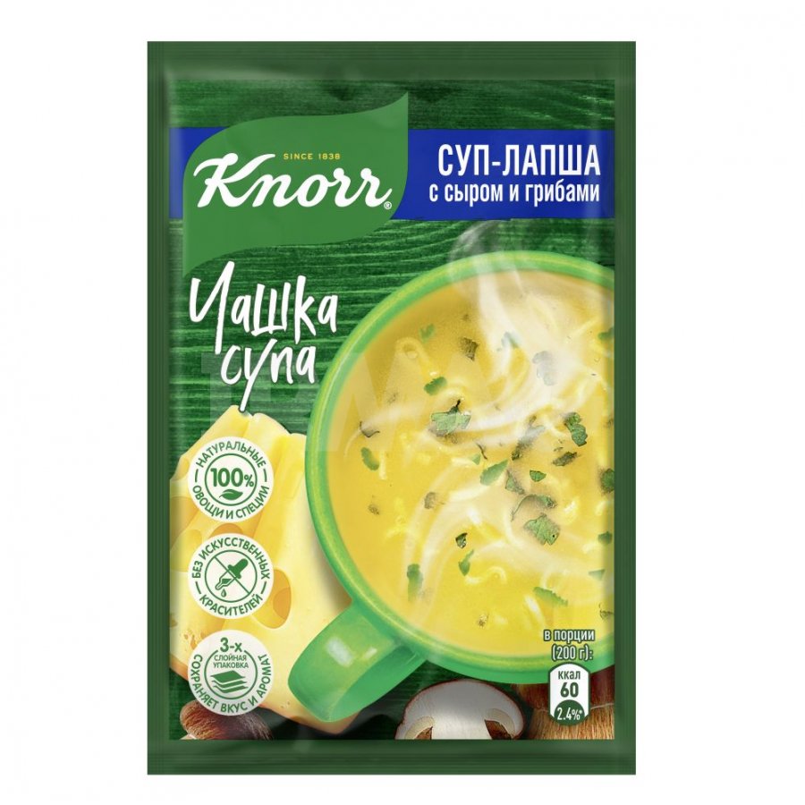 Суп Knorr Лапша с сыром и грибами (15,6 г) - IRMAG.RU