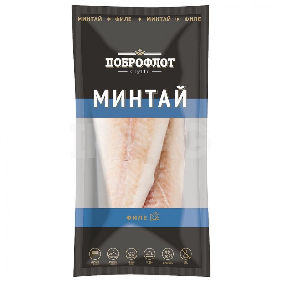 Филе минтая Доброфлот (400 г) - IRMAG.RU