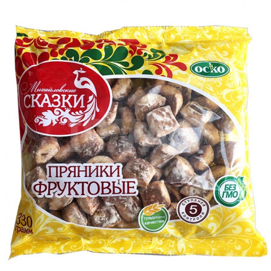 Русские пряники печенье сахарное с начинкой 370