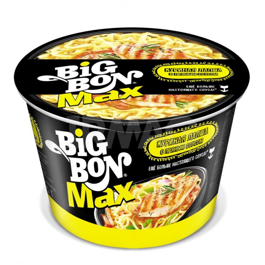 Лапша Big Bon Max Курица с пряным соусом (95 г) - IRMAG.RU