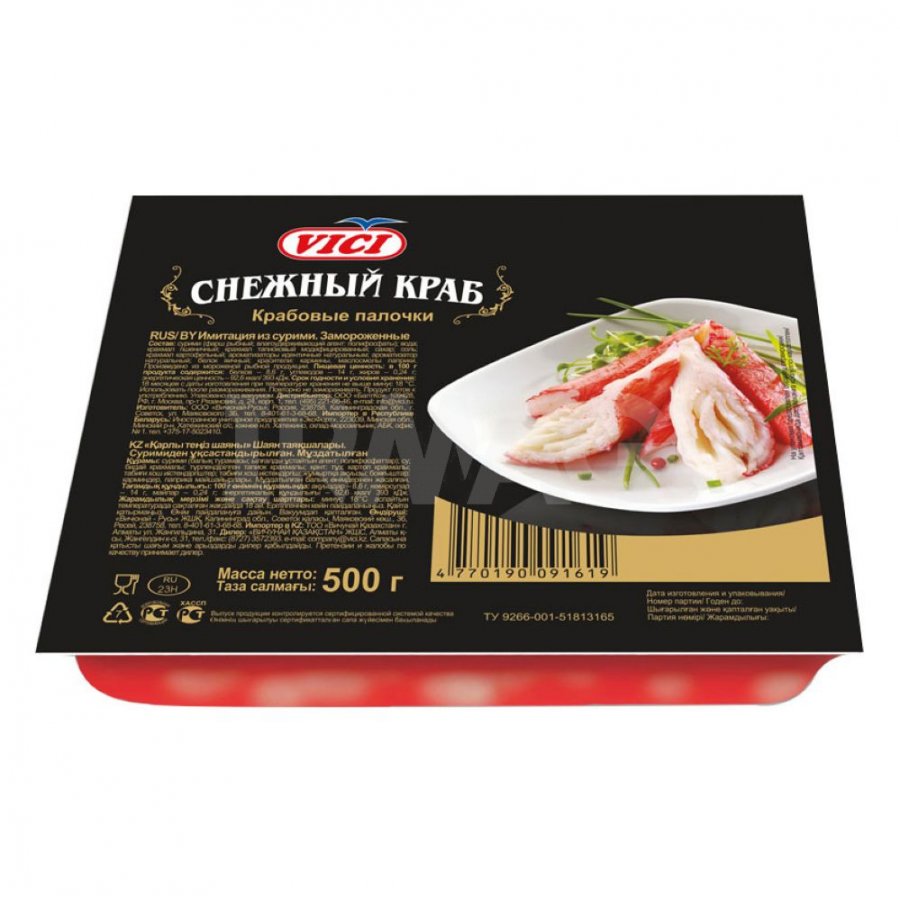 Крабовое палочки Vici Снежный краб (500 г) - IRMAG.RU