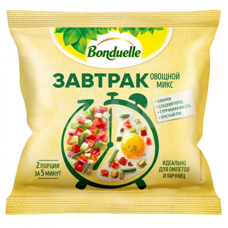 Овощой микс Bonduelle Завтрак с кабачком замороженная (200 г) - IRMAG.RU