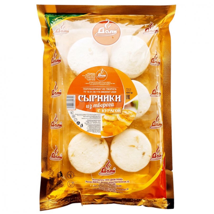 Сырники из творога Дали с курагой (400 г)