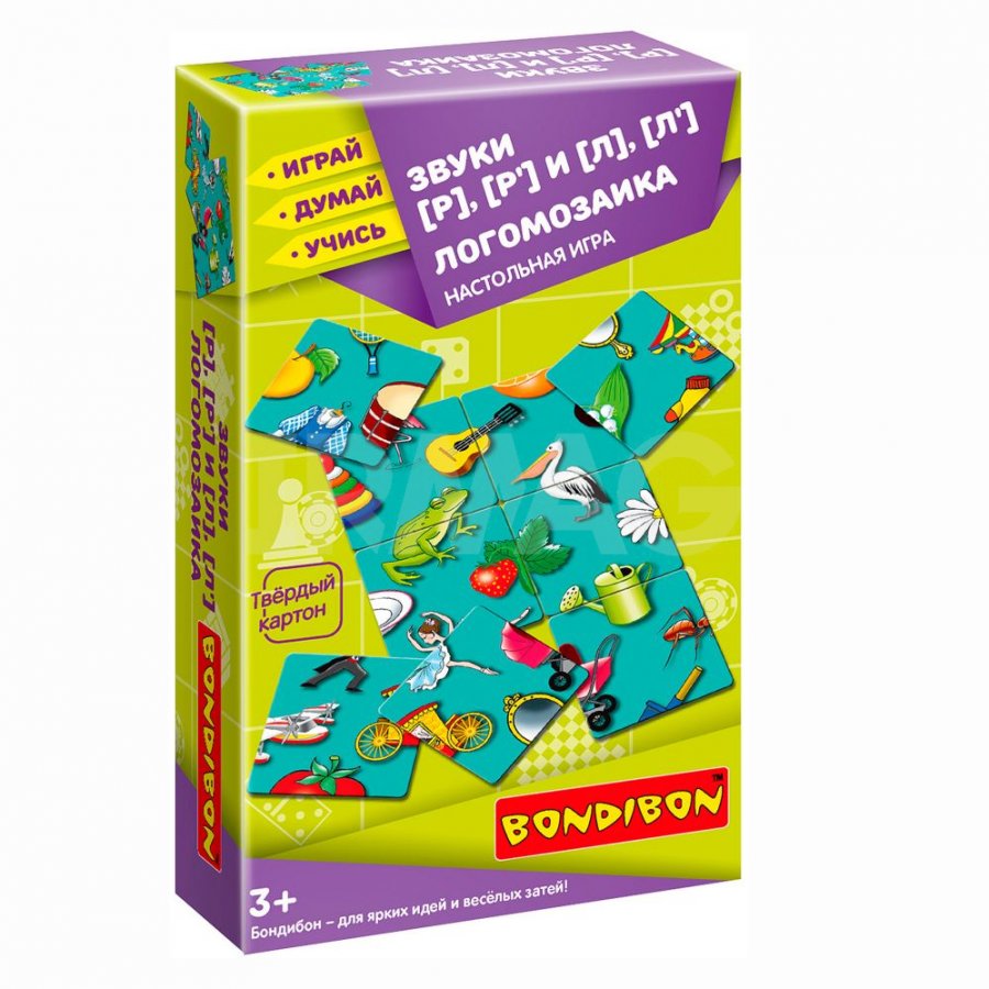 Настольная игра BONDIBON Логомозаика звуки Р и Л Играй Думай Учись