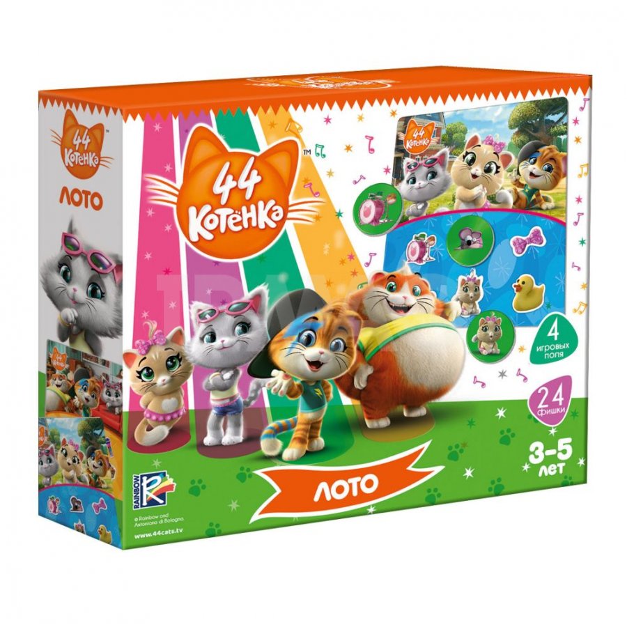 Игра настольная Vladi Toys 44 Котенка Лото 3+ - IRMAG.RU