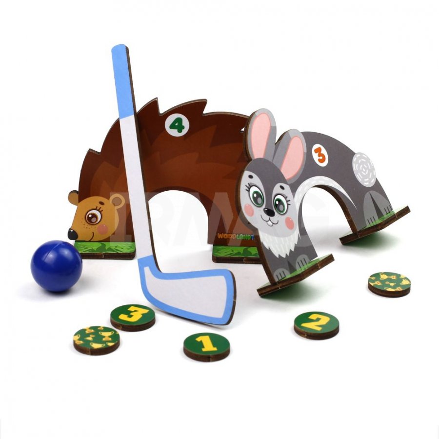 Игра настольная WoodLandToys Гольф В лесу - IRMAG.RU