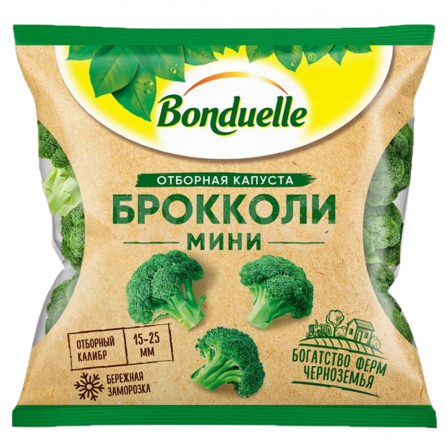 Капуста брокколи Bonduelle отборная мини замороженная (300 г)