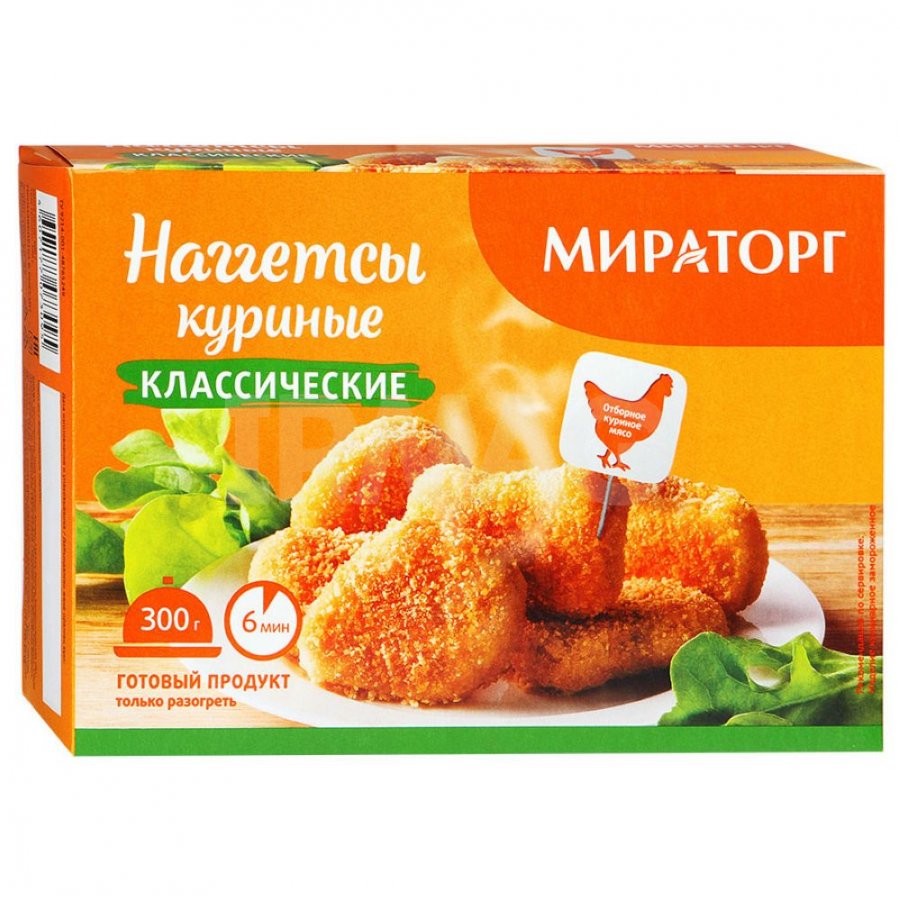 Наггетсы куриные Мираторг классические (300 г)