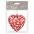 Подвеска B&H Сердце глиттерная красный (10 см)