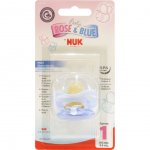 Пустышка из латекса Nuk Baby Rose&Blue от 0-6 месяцев, голубая