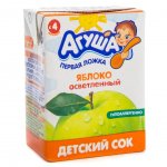 Сок с 3 мес. Агуша Яблоко, осветленный (200 г)