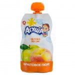 Пюре с 6 мес. Агуша Яблоко персик (90 г)