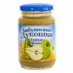 Пюре Бабушкино Лукошко с 5 мес. Груша яблоко (200 г)