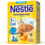 Каша молочная Nestle с 5 мес. Гречневая с курагой и бифидобактериями (220 г)