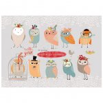 Альбом для рисования Profit А4 Яркие совы (40 л.)