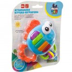 Игрушка-погремушка музыкальная Bondibon Baby You Рыбка-пианино 6 мес.+