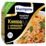 Второе блюдо Мистраль Разогрел и съел Киноа с чечевицей и овощами (250 г)