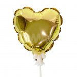 Шар воздушный Yachen Gold самонадувной из фольги Сердце (15 см)