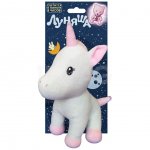 Игрушка мягкая Луняша Единорог светится в темноте (14 см)