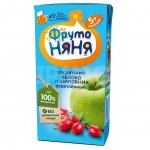 Сок ФрутоНяня с 5 мес. Яблоко шиповник осветленный (200 мл)