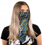 Маска-балаклава БрендБук многоразовая Черная Линии