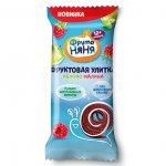 Кусочки фруктовые ФрутоНяня с 12 мес. Улитка Яблоко малина (15 г)
