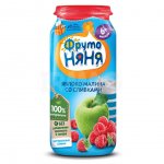 Пюре ФрутоНяня с 6 мес. Яблоко малина со сливками (250 г)