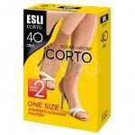 Носки женские Esli Corto 40 den (2 пары)
