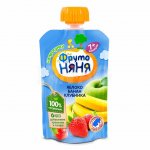 Десерт ФрутоНяня с 7 мес. Яблоко банан клубника (90 г)